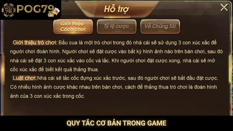 Quy tắc cơ bản trong game