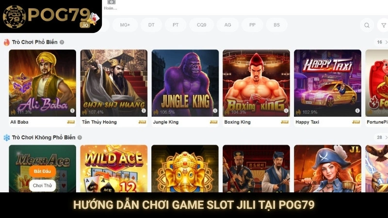 Hướng dẫn chơi game slot JILI tại Pog79