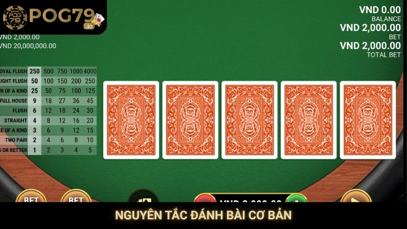 Nguyên tắc đánh bài cơ bản