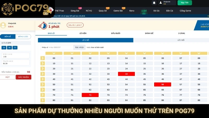 Sản phẩm dự thưởng nhiều người muốn thử trên Pog79