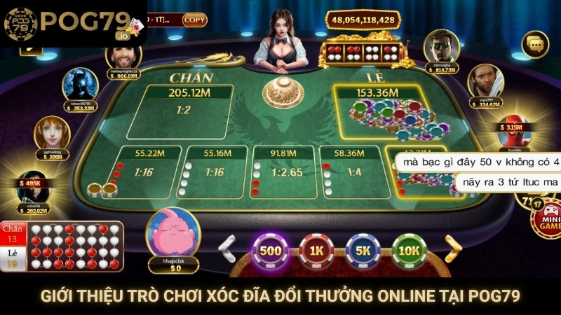 Giới thiệu trò chơi xóc đĩa đổi thưởng online tại Pog79
